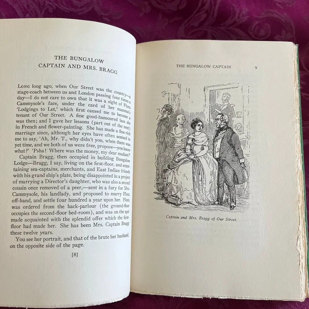 1947 A Book for Christmas Reading by William M. Thackeray, Vintage Book